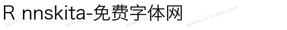 R nnskita字体转换
